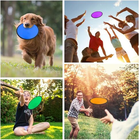 Foldable Flying Disc or Fan Folding Pocket Discs Set Folding Flying Beach Party Favors for Teens Summer Outdoor Activity Flying Fan for Birthday Party Halloween Christmas in Kuwait
