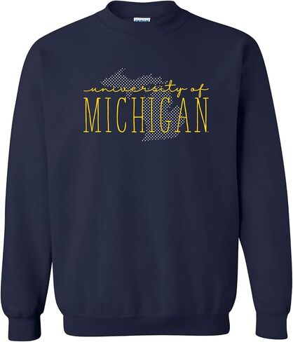 UGP Campus Apparel NCAA Dot Script، Team Color Crewneck، الكلية، الجامعة in Saudi Arabia