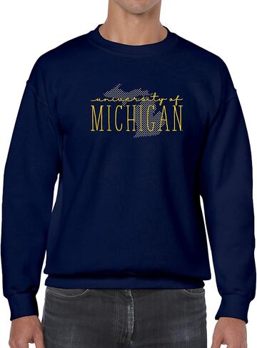 UGP Campus Apparel NCAA Dot Script، Team Color Crewneck، الكلية، الجامعة in Saudi Arabia