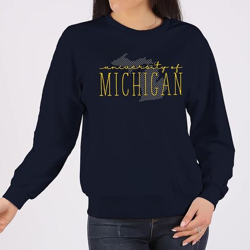 UGP Campus Apparel NCAA Dot Script، Team Color Crewneck، الكلية، الجامعة in Saudi Arabia