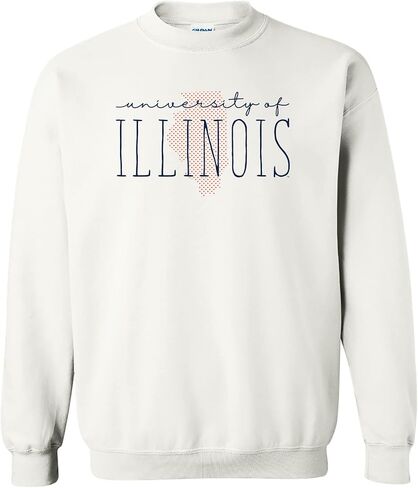 UGP Campus Apparel NCAA Dot Script، Team Color Crewneck، الكلية، الجامعة in Kuwait