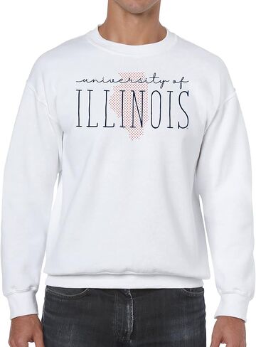UGP Campus Apparel NCAA Dot Script، Team Color Crewneck، الكلية، الجامعة in Kuwait