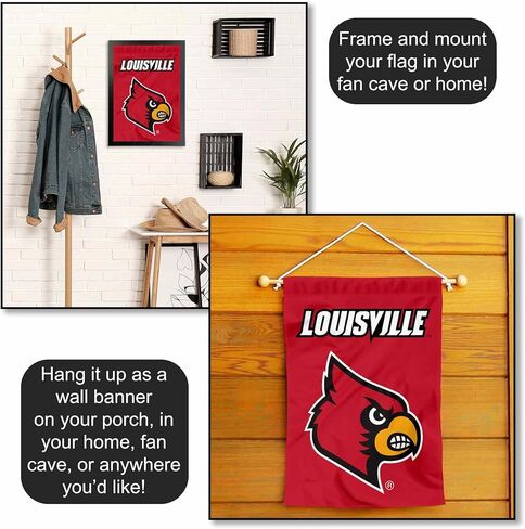 شركة College Flags & Banners Co. Louisville Cardinals Wordmark Logo Garden Banner Flag in Kuwait
