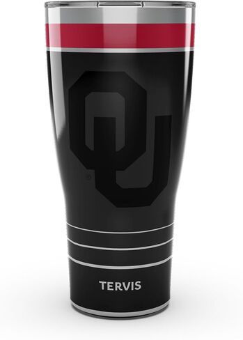 Tervis Traveler Oklahoma Sooners - Night Game Triple Walled Insulated Tumbler Travel Cup Keeps Drinks Cold & Hot, 30oz, Stainless Steel in Saudi Arabia