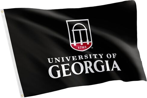 Desert Cactus University of Georgia Flag Bulldogs UGA Dawgs Banners 100% Polyester Indoor Outdoor 3x5 feet Flags (Design 9) in Saudi Arabia