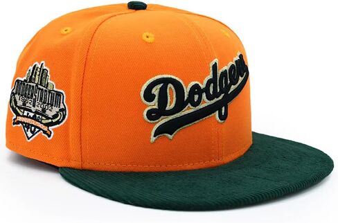 New Era LA Los Angeles Dodgers 59FIFTY Cooperstown Dodgers Stadium 40th Anniversary (1962-2002) Side Patch Fitted Cap, Hat in Saudi Arabia