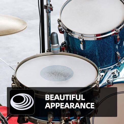 2 Sets Drum Mufflers Snare Dampening Rings Pc Film Material Noise Control for Drum Practice and Sound Reduction 16 Inch Diameter in Saudi Arabia