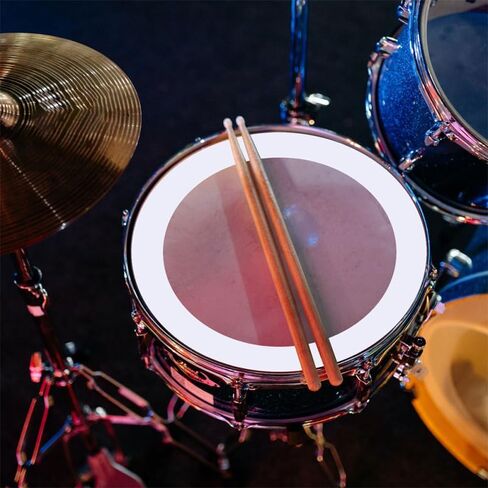 2 Sets Drum Mufflers Snare Dampening Rings Pc Film Material Noise Control for Drum Practice and Sound Reduction 16 Inch Diameter in Saudi Arabia