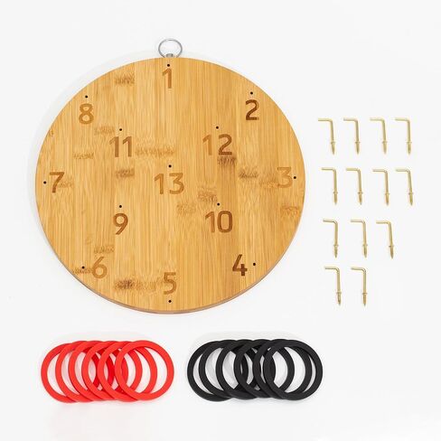Ring Toss Game,Indoor Outdoor for Adults Family, Hook and Ring Toss Game,Indoor Outdoor for Adults Family,Fun Tailgate or Hangs on Wall, Camping Activities in Saudi Arabia