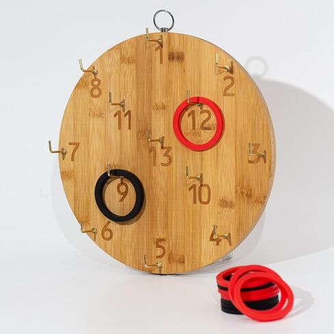 Ring Toss Game,Indoor Outdoor for Adults Family, Hook and Ring Toss Game,Indoor Outdoor for Adults Family,Fun Tailgate or Hangs on Wall, Camping Activities in Saudi Arabia