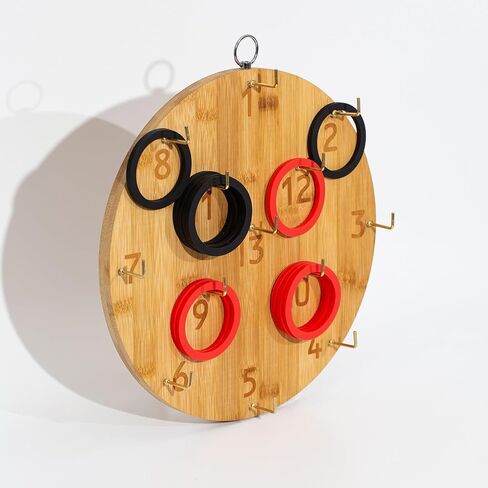 Ring Toss Game,Indoor Outdoor for Adults Family, Hook and Ring Toss Game,Indoor Outdoor for Adults Family,Fun Tailgate or Hangs on Wall, Camping Activities in Saudi Arabia