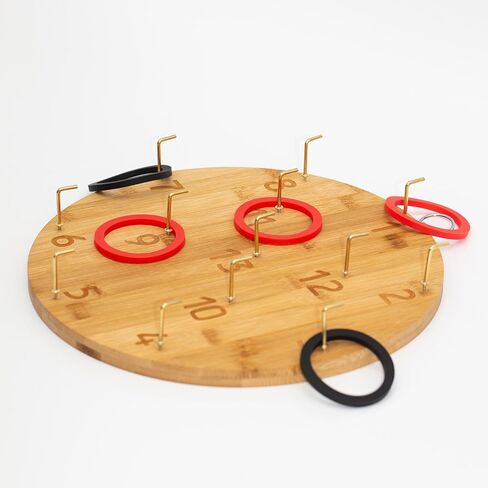 Ring Toss Game,Indoor Outdoor for Adults Family, Hook and Ring Toss Game,Indoor Outdoor for Adults Family,Fun Tailgate or Hangs on Wall, Camping Activities in Saudi Arabia
