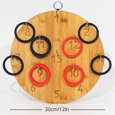 Ring Toss Game,Indoor Outdoor for Adults Family, Hook and Ring Toss Game,Indoor Outdoor for Adults Family,Fun Tailgate or Hangs on Wall, Camping Activities in Saudi Arabia