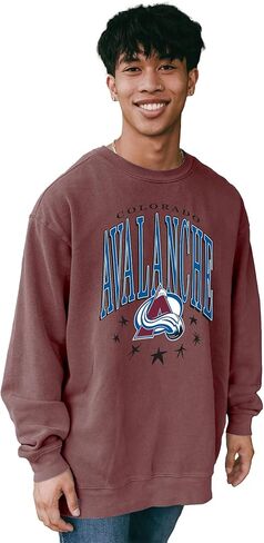 Blue 84 NHL Officially Licensed Crewneck Sweatshirt Ringspun Team Color Stars in Saudi Arabia