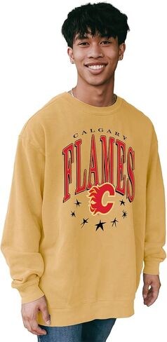Blue 84 NHL Officially Licensed Crewneck Sweatshirt Ringspun Team Color Stars in Saudi Arabia