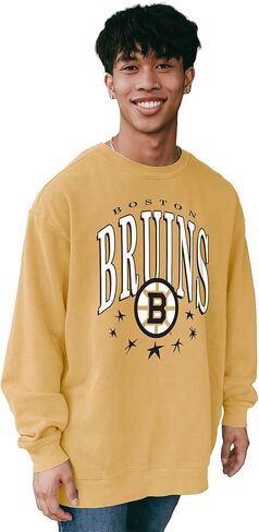Blue 84 NHL Officially Licensed Crewneck Sweatshirt Ringspun Team Color Stars in Saudi Arabia