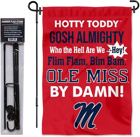 علم حديقة Ole Miss Hotty Toddy مع حامل عمود in Kuwait