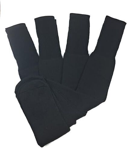 One Stop 13-15 Men's Big and Tall Tube Socks, Over the Calf, 24 Inch Long, Black, (4 Pairs). in Saudi Arabia