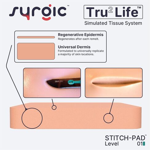 Stitch-PAD Remeltable Suture Practice Pad Skin Simulation with Realistic Texture for Suture Practice - Surgery Practice Medical Training Simulator in Saudi Arabia