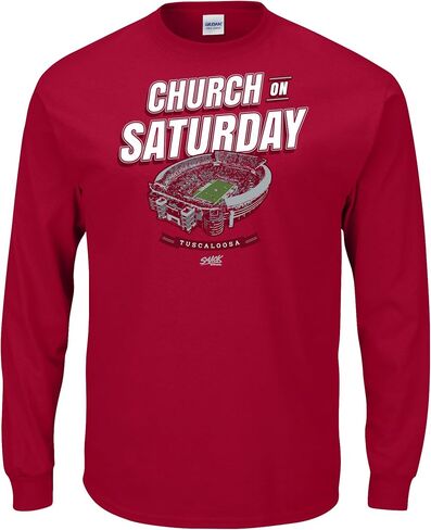 Church On Saturday T-Shirt for Alabama College Fans (SM-5XL) in Saudi Arabia