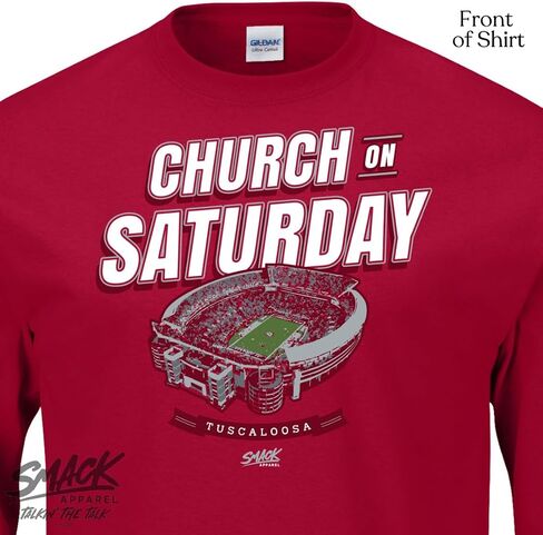 Church On Saturday T-Shirt for Alabama College Fans (SM-5XL) in Saudi Arabia