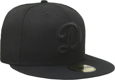 New Era 59Fifty Hat MLB Basic Los Angeles Dodgers LA Black Fitted Baseball Cap (7 5/8) in Saudi Arabia