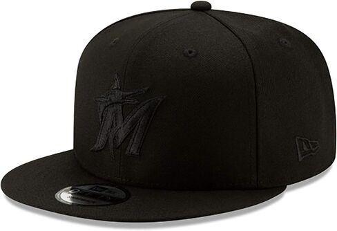 New Era Miami Marlins 2019 Blackout 9FIFTY Snapback Black Hat in Saudi Arabia