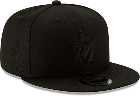 New Era Miami Marlins 2019 Blackout 9FIFTY Snapback Black Hat in Saudi Arabia