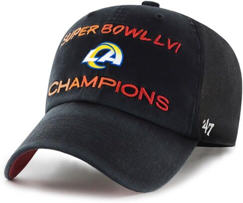 47 Men's NFL Super Bowl LVI Champions Scene Trucker Clean Up Adjustable Hat in Saudi Arabia