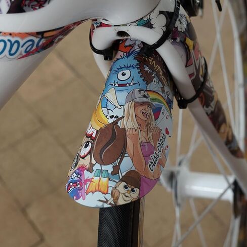 Riesel Design - Front bike fender For Face and Suspension Fork Protection - Secure Fit, For Cyclocross and Gravel bikes, Wheel Sizes upto 28" - Criss:Cross - Carbon in Kuwait