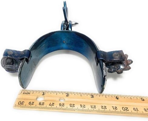 Charro Saddle Blue Spurs, Western Saddle Riding Spurs, Espuelas Charras para Caballo in Saudi Arabia
