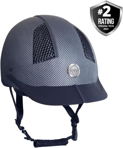 TuffRider Starter Carbon Fiber Print Equestrian Horse Riding Helmet with Mesh Helmet Bag with Assorted Color in Saudi Arabia