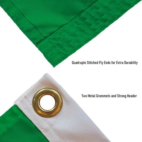 علم شامروك الأيرلندي مع مجموعة تثبيت على العمود ودعامة in Saudi Arabia