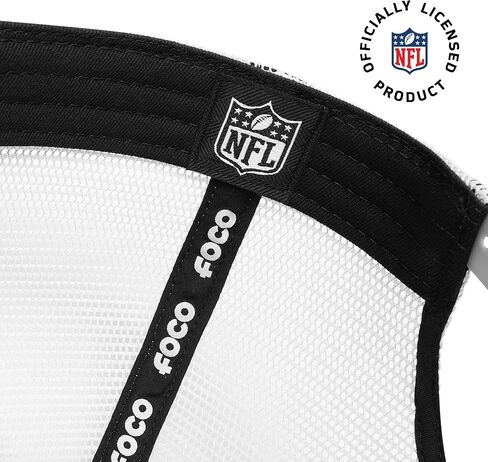 قبعة سائق الشاحنة الشبكية للرجال من FOCO بشعار فريق NFL in Saudi Arabia
