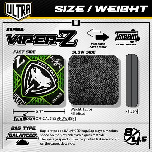 Bags Viper-Z Cornhole Bag Set - ACL Approved in Saudi Arabia