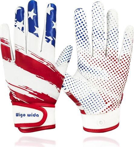 قفازات كرة القدم للشباب هدايا للأولاد والبنات، قفازات كرة قدم للأطفال مع قبضة استقبال لاصقة 6-14 in Kuwait