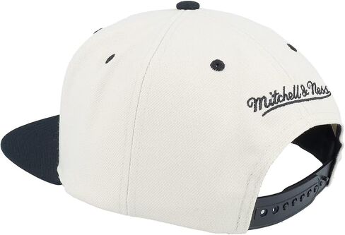 Mitchell & Ness Dallas Mavericks NBA Evergreen Snapback Hat Cap, Cream/Black in Saudi Arabia