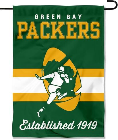 لافتة علم الحديقة ذات الخطوط الكلاسيكية من Green Bay Packers ذات الوجهين in Kuwait