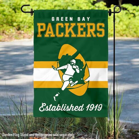 لافتة علم الحديقة ذات الخطوط الكلاسيكية من Green Bay Packers ذات الوجهين in Kuwait