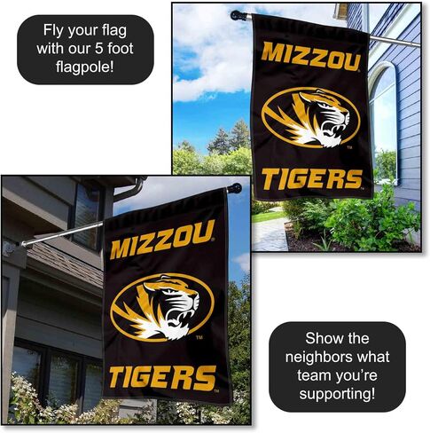College Flags & Banners Co. Missouri Tigers Wordmark Logo Double Sided House Banner Flag in Saudi Arabia