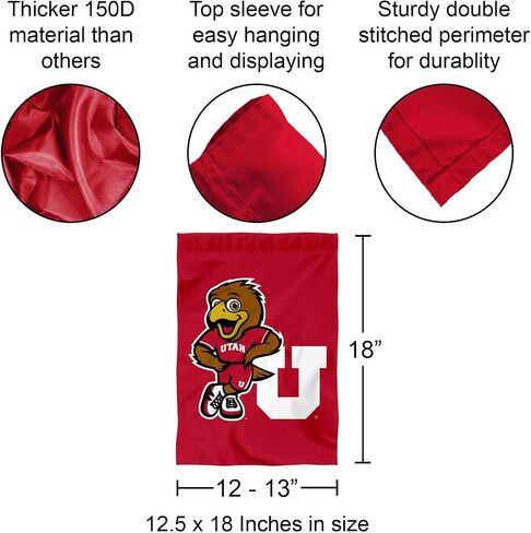 Utah Swoop Mascot Garden Flag in Saudi Arabia