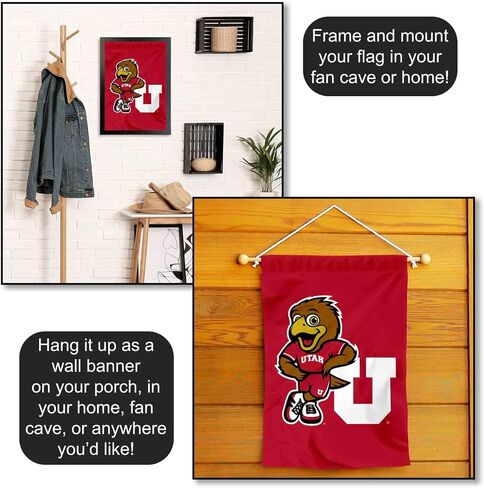 Utah Swoop Mascot Garden Flag in Saudi Arabia