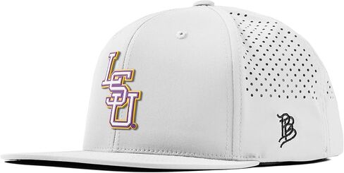 فواتير ذات علامة تجارية مرخصة رسميًا x LSU Tigers Flat Performance Collection البيسبول الأبيض PVC in Kuwait