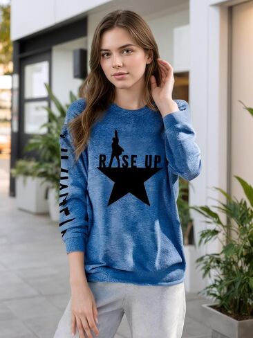 2025 Fall Graphic Sweatshirt for Women,Casual Long Sleeve Pullover Lightweight Trendy Crewneck Long Shirts in Saudi Arabia