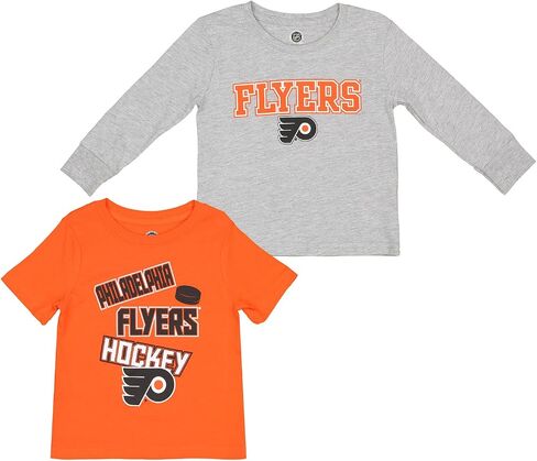 Outerstuff NHL Philadelphia Flyers Infant and Toddler Two Cotton Shirt Set in Saudi Arabia
