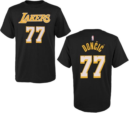 Outerstuff Luka Doncic Los Angeles Lakers #77 Kids Boys 4-7 Size Player Name & Number T-Shirt in Saudi Arabia