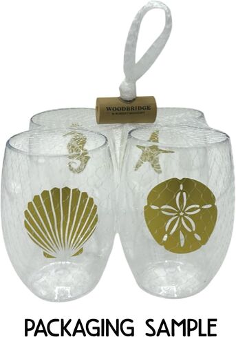 Set of 4 Designer ANIMALS Shatterproof Plastic 16 oz Stemless Wine Glass (FLAMINGOS) in Saudi Arabia