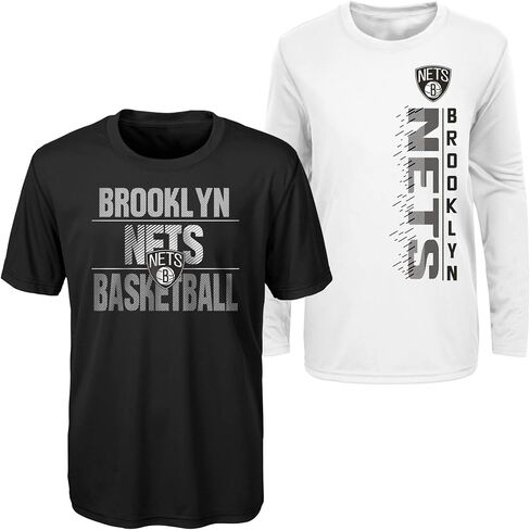 مجموعة تي شيرت Outerstuff NBA للشباب (8-20) بأكمام طويلة وقصيرة الأداء، تشكيلة الفريق in Saudi Arabia