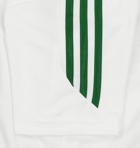 جيرسي قصير الأكمام للتمرين المناخي للأولاد من adidas NBA للشباب (8-20)، باللون الأبيض والأخضر in Kuwait
