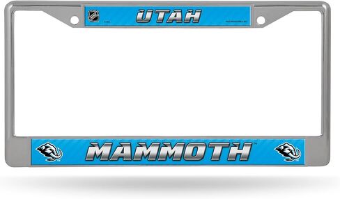 إطار من الكروم مقاس 12 بوصة × 6 بوصة مع حشوات لاصقة من Rico Industries NHL Hockey Utah Mammoth Standard - ملحقات السيارة/الشاحنة/سيارات الدفع الرباعي in Kuwait